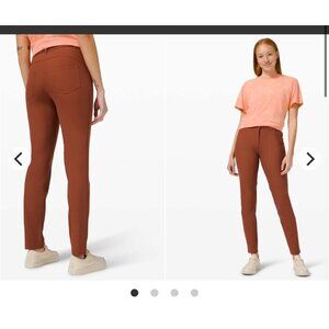 Lululemon City Sleek 5 pockets skinny pants, Dark terracotta, Size 28 H50
